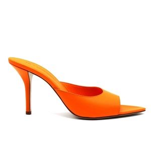 NWT Gia x Pernille Perni Leather Point-Toe Sandals